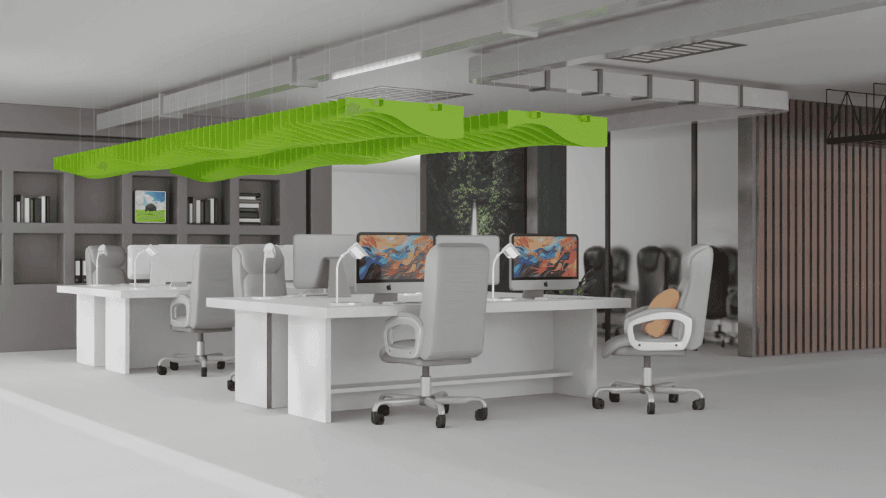 Akoestische Baffle Grid Golf - 1212