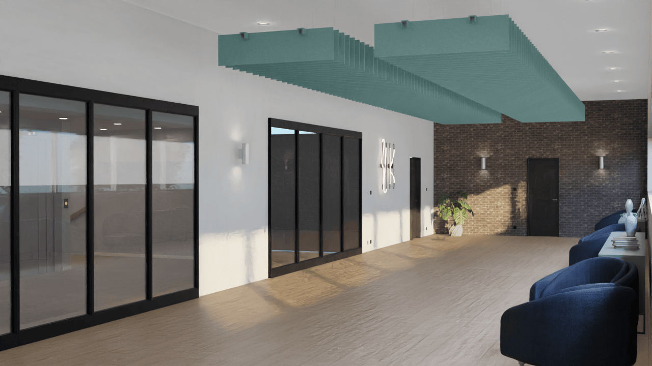 Akoestische Baffle Grid Recht - 1212