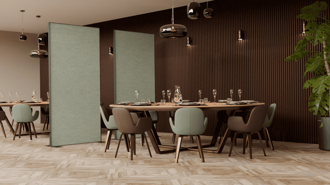 Roomdivider Luxe voeten 1200 RL 1