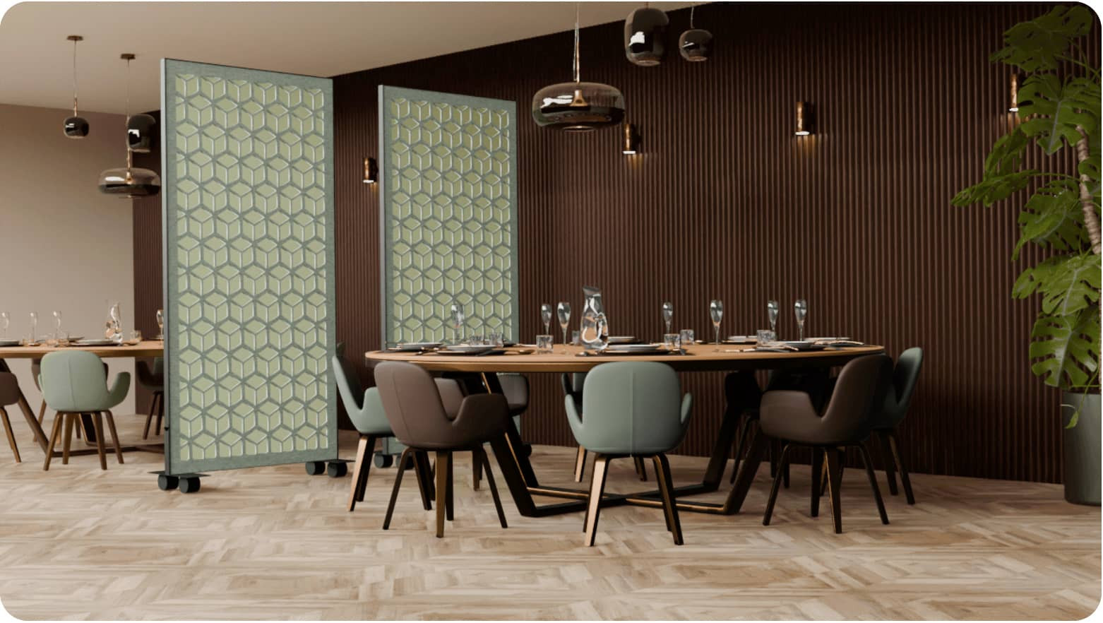 Roomdivider Luxe wielen 1200 RLW 4