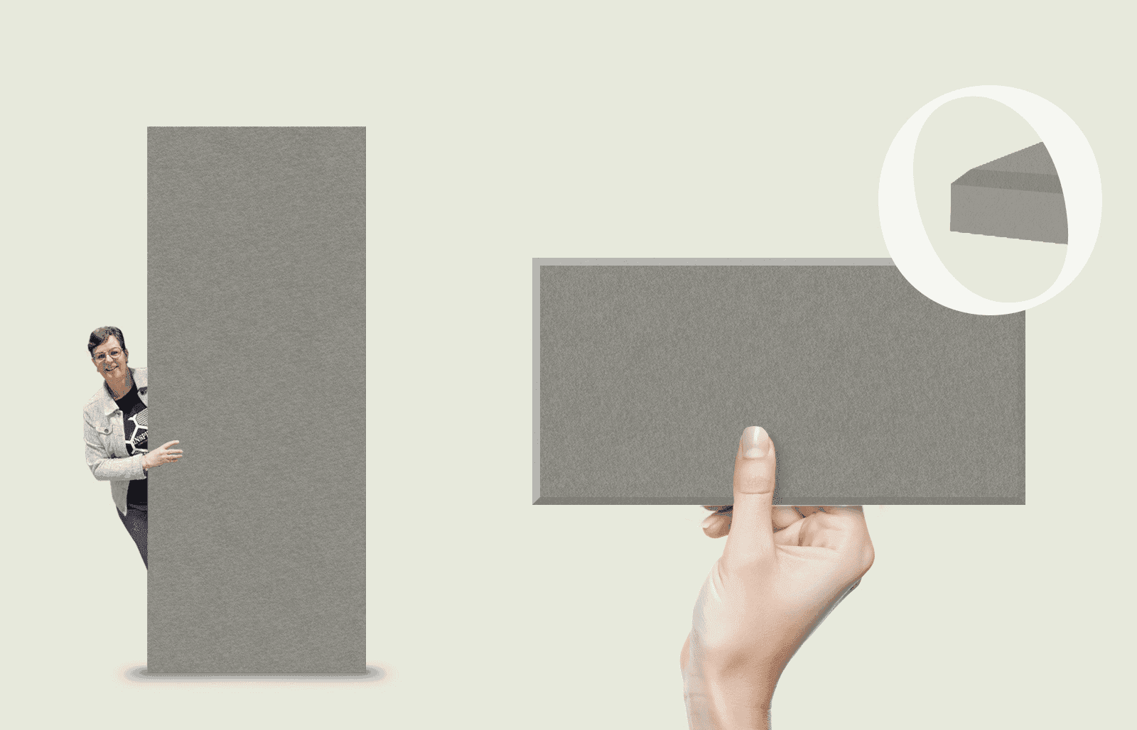 Hele plaat haaks + facet gesneden XL