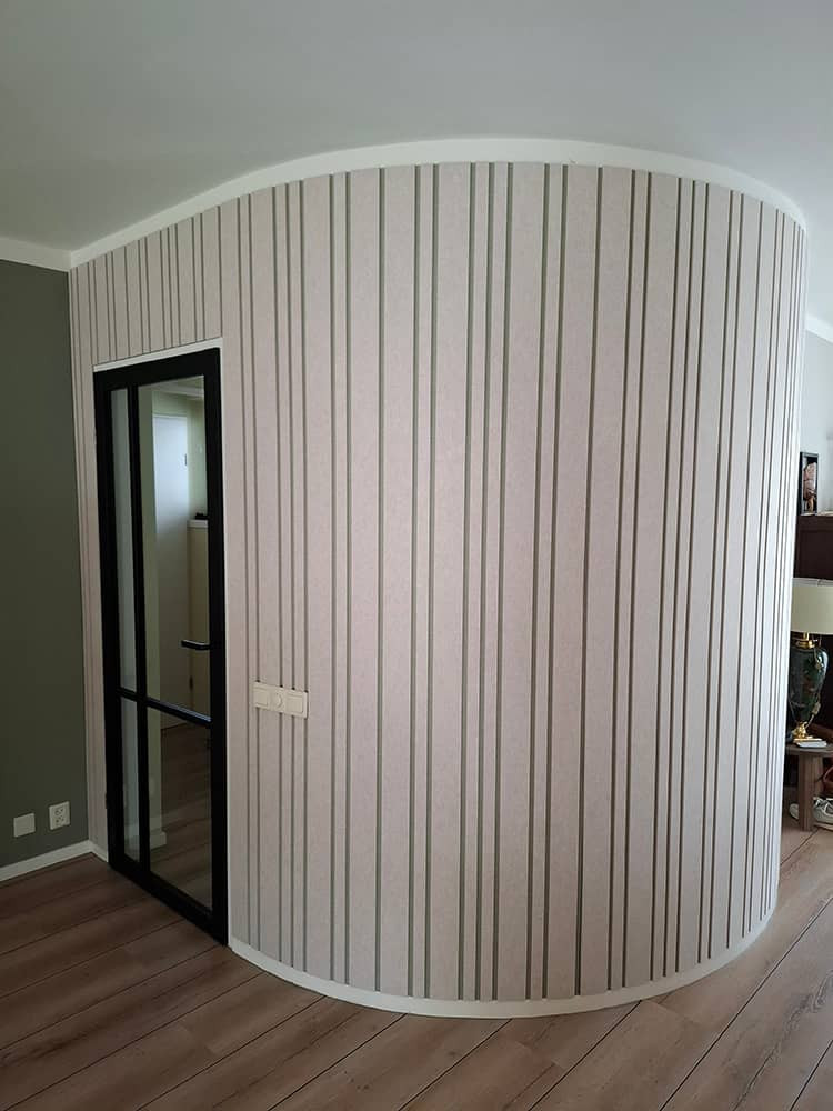 Lattenwand Mix ronde muur - Tacito-nl